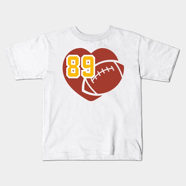 1989 football Kids T-Shirt by The Bandwagon Society